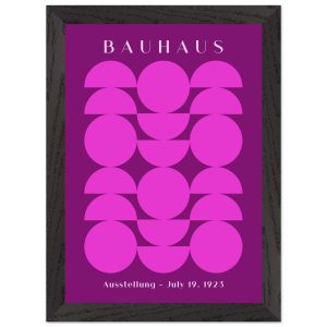 Artfulprints Poster met Lijst Bauhaus – Ausstellung 1923 – A4 21×29.7