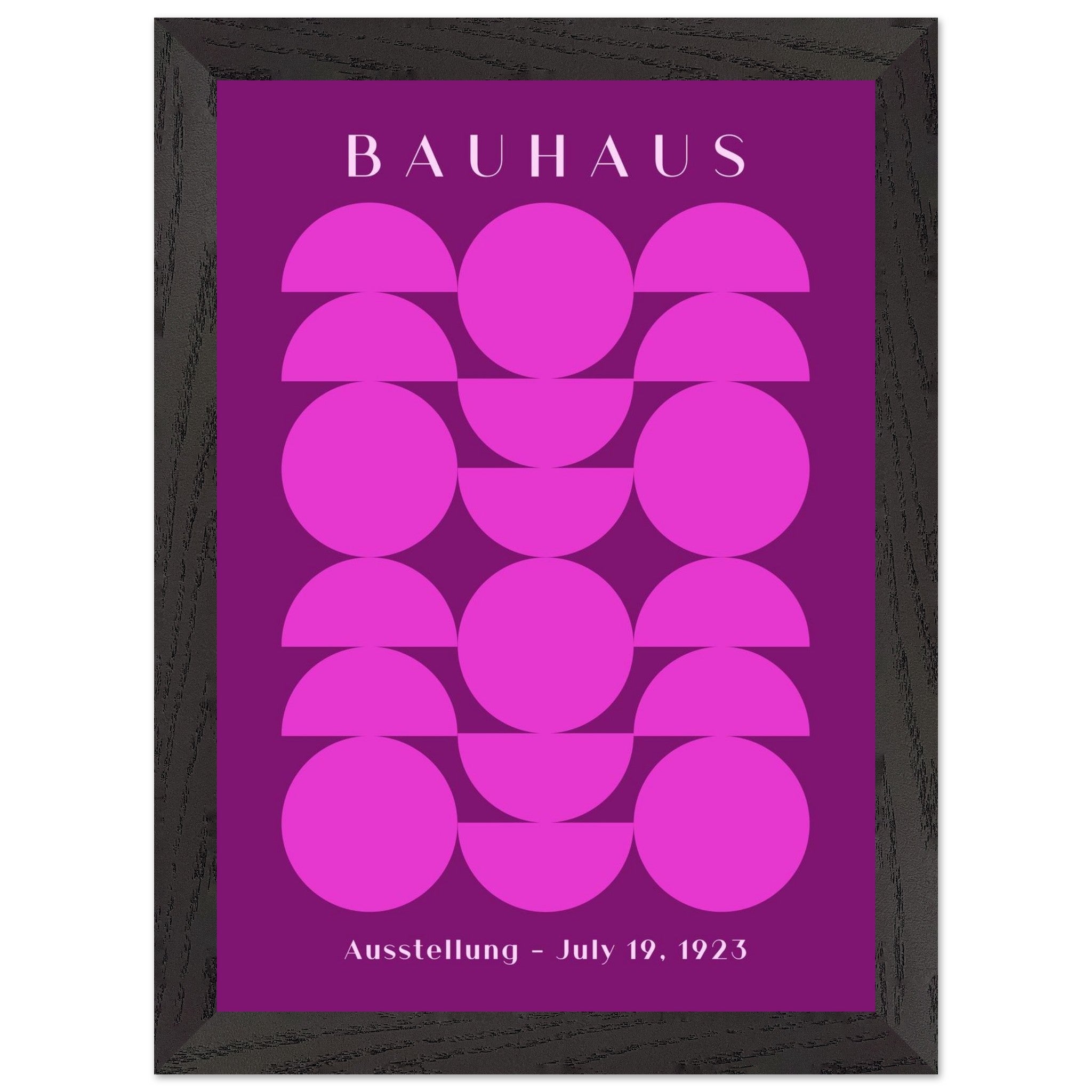 Artfulprints Poster met Lijst Bauhaus - Ausstellung 1923 - A4 21x29.7