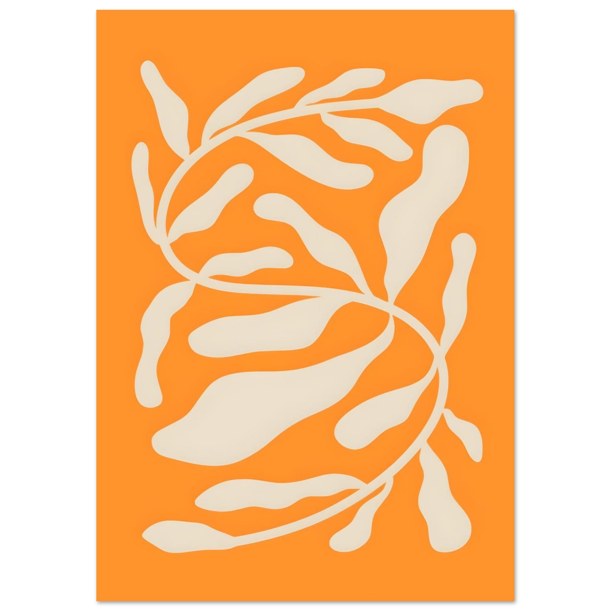 Artfulprints Poster Matisse – Orange sea blossom - A4 21x29.7 cm - Ora