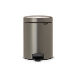 Brabantia NewIcon Pedaalemmer, 5 liter, kunststof binnenemmer – Platin Brabantia NewIcon Pedaalemmer, 5 liter, kunststof binnenemmer – Platin