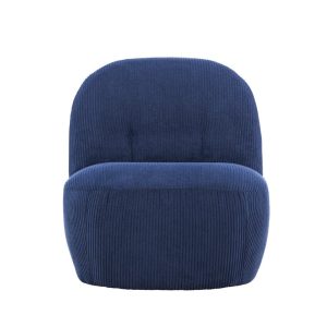 BRAM Fauteuil Sikke – Blauw Ribstof