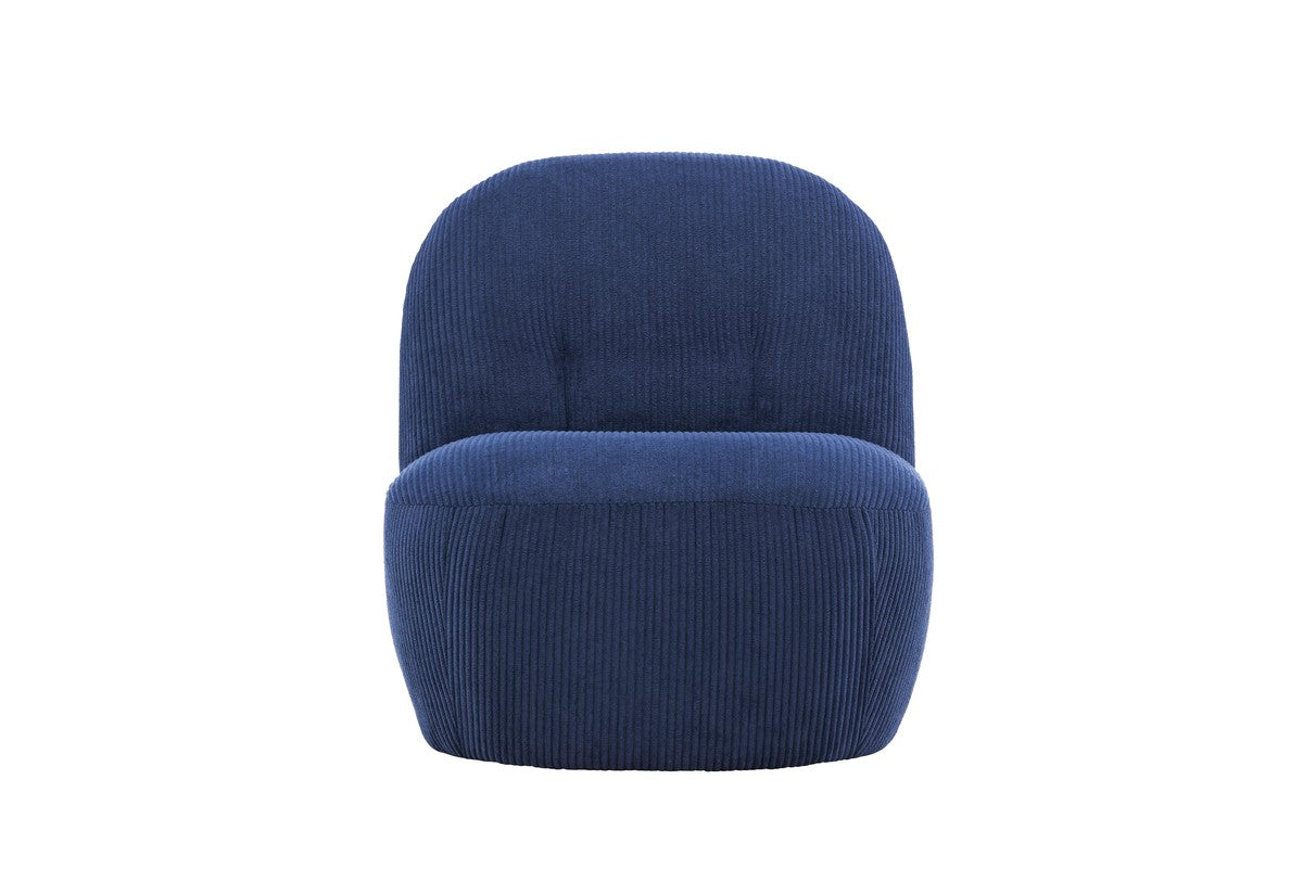 BRAM Fauteuil Sikke - Blauw Ribstof