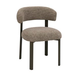 DÉJA Living Eetkamerstoel Alamo – Taupe/Brons – Set van 2 DÉJA Living Eetkamerstoel Alamo – Taupe/Brons – Set van 2