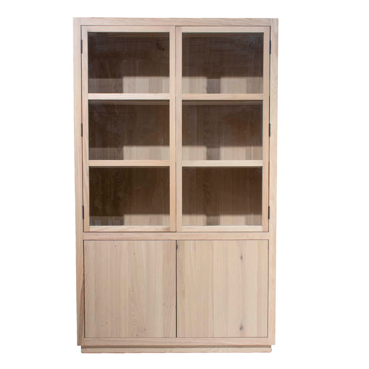 DÉJA Living Vitrinekast Cuenca - Naturel Hout - 120x40x200cm