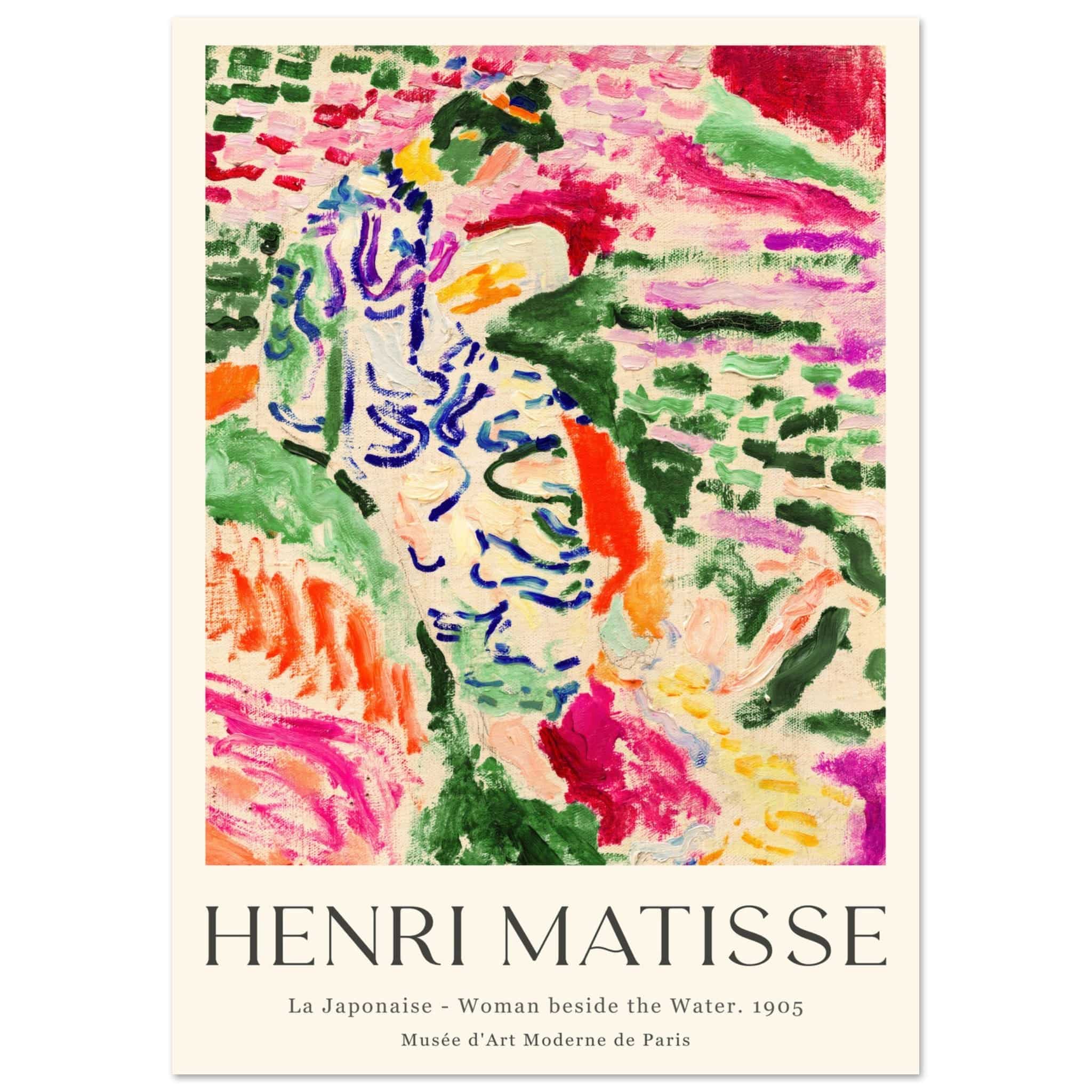 Artfulprints Poster Matisse - La japonaise 1905 - A4 21x29.7 cm - Meer