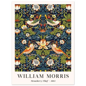 Artfulprints Poster William Morris – Strawberry thief – 30×40 cm – Don