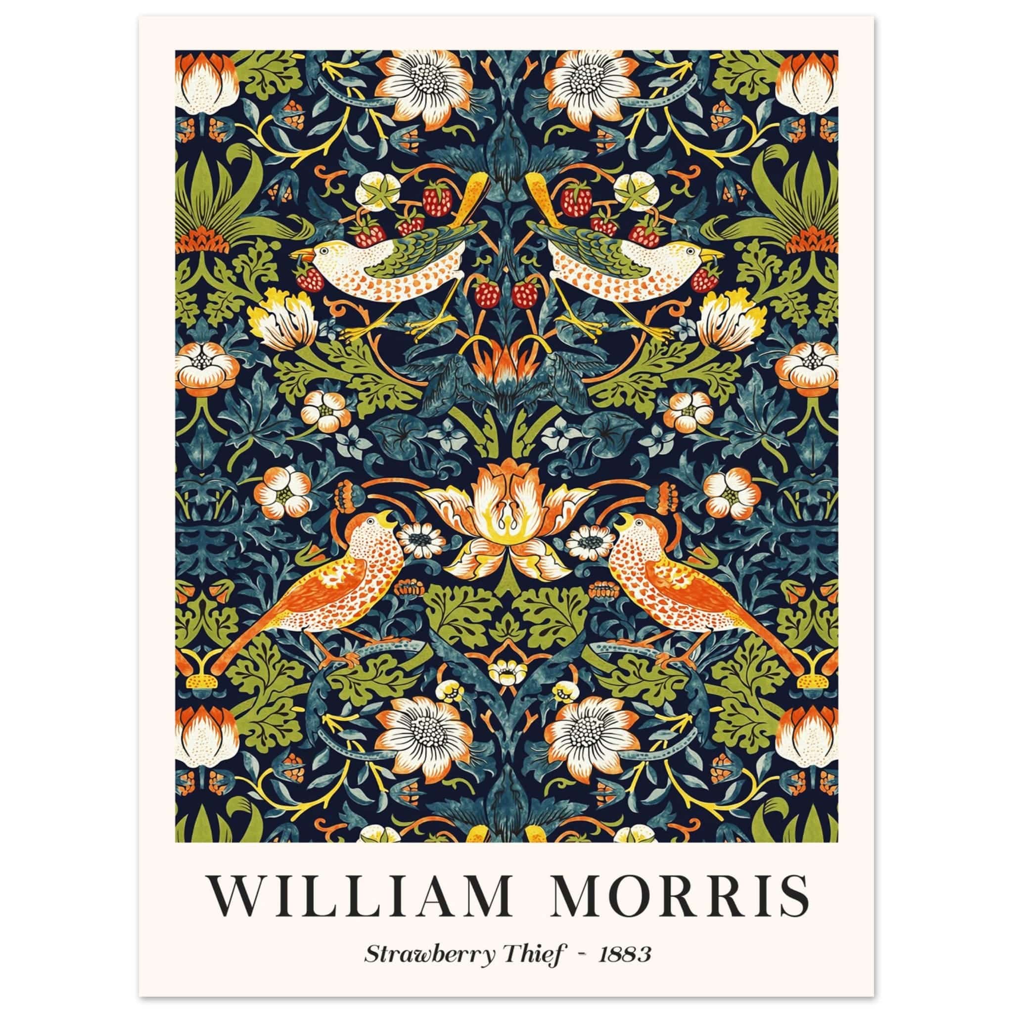 Artfulprints Poster William Morris - Strawberry thief - 30x40 cm - Don