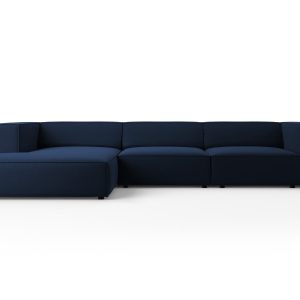 Cosmopolitan Design linker hoekbank Arendal 4-zits, flueel, koningsbla