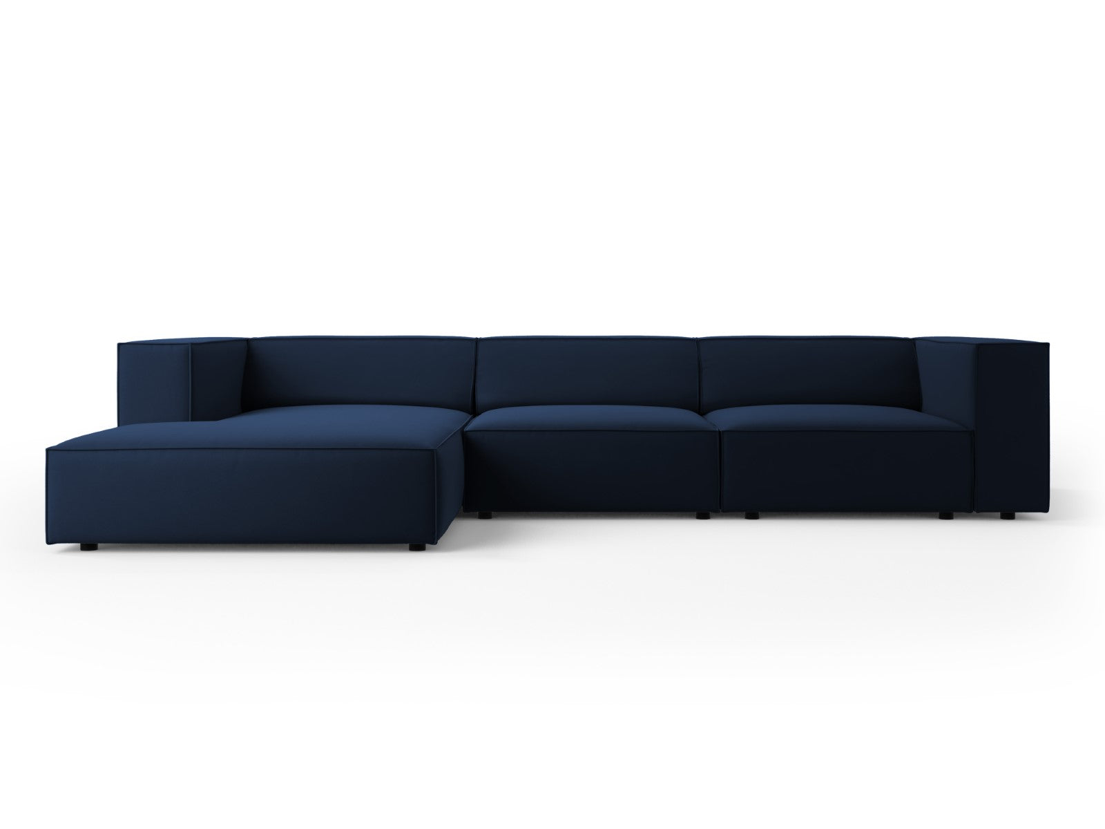 Cosmopolitan Design linker hoekbank Arendal 4-zits, flueel, koningsbla