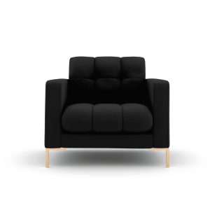 Cosmopolitan Design Fauteuil Bali structurele stof, zwart – 96x87x75cm Cosmopolitan Design Fauteuil Bali structurele stof, zwart – 96x87x75cm