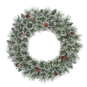 Black Box Trees Vandans Kerstkrans – Ø60 cm – Groen Frosted Black Box Trees Vandans Kerstkrans – Ø60 cm – Groen Frosted