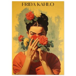 Artfulprints Poster Frida Kahlo – Behind the bloom – A4 21×29.7 cm – G Artfulprints Poster Frida Kahlo – Behind the bloom – A4 21×29.7 cm – G