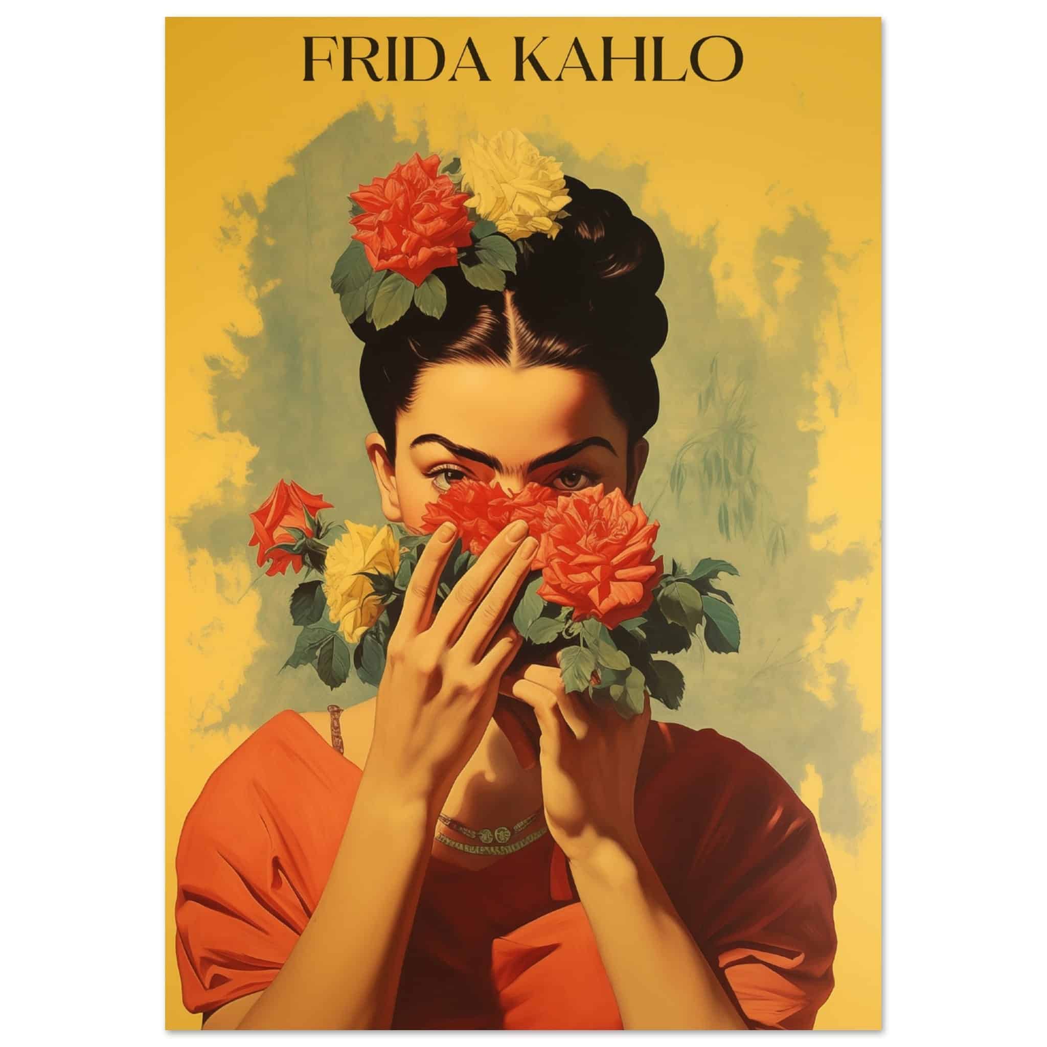 Artfulprints Poster Frida Kahlo - Behind the bloom - A4 21x29.7 cm - G