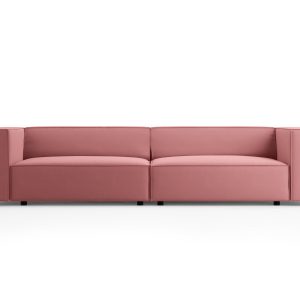 Cosmopolitan Design Bank Arendal 4-zits, flueel, zalm – 102x244x70cm Cosmopolitan Design Bank Arendal 4-zits, flueel, zalm – 102x244x70cm