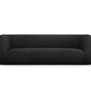 Cosmopolitan Design Bank Essen 3-zits, boucle, zwart – 95x230x86cm Cosmopolitan Design Bank Essen 3-zits, boucle, zwart – 95x230x86cm