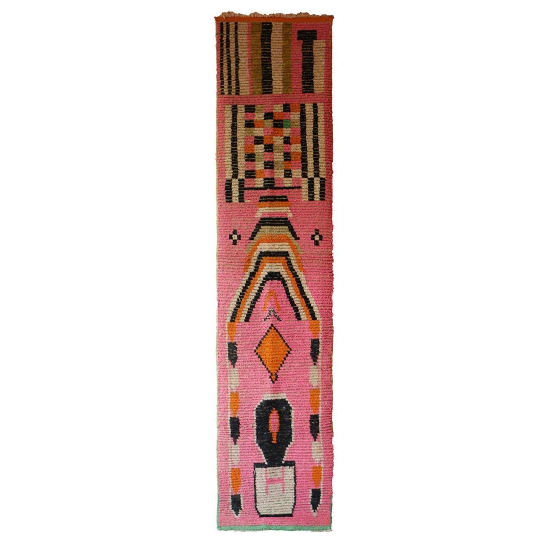 AFK Living vloerkleed Berber - handgemaakt - Wol - 76 x 355 cm