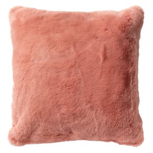 ZAYA – Kussenhoes 45×45 cm – bontlook – effen kleur – Muted Clay – roz ZAYA – Kussenhoes 45×45 cm – bontlook – effen kleur – Muted Clay – roz