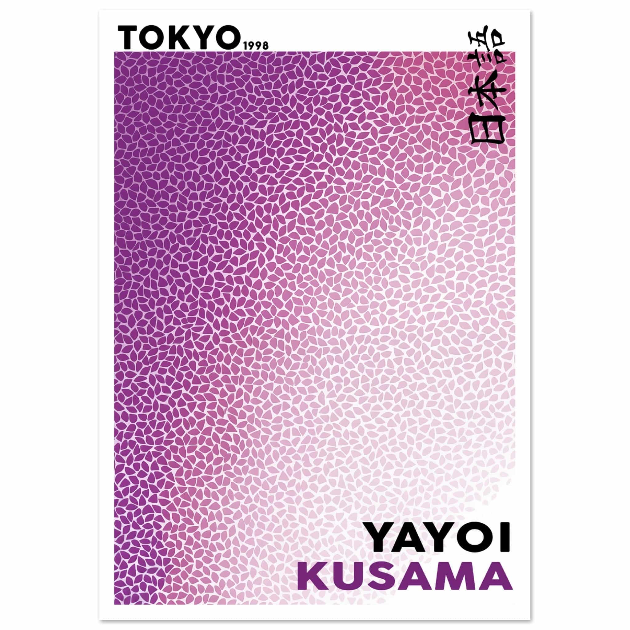 Artfulprints Poster Yayoi Kusama - Purple Tokyo 1998 - A4 21x29.7 cm -