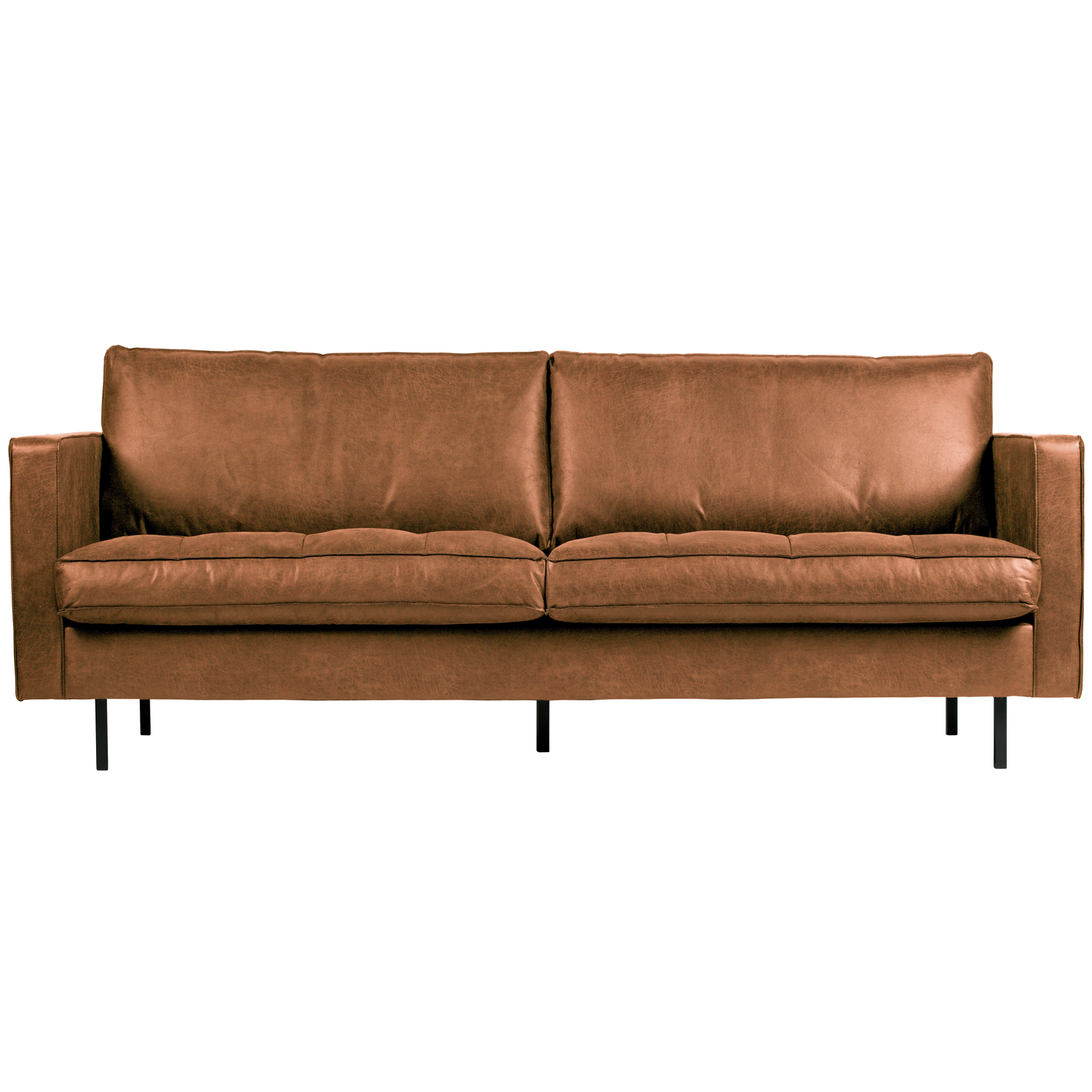 WOOOD classic 2,5-zits bank Rodeo - Recycle Leer - Cognac-83x230x88