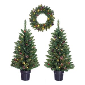 Black Box Trees Creston Kerstboom en Kerstkrans Set – 2 Kunstkerstbome Black Box Trees Creston Kerstboom en Kerstkrans Set – 2 Kunstkerstbome