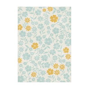 AFK Living vloerkleed Flower – voor kinderen – blauw – 120 x 170 cm AFK Living vloerkleed Flower – voor kinderen – blauw – 120 x 170 cm