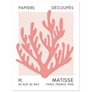 Artfulprints Poster Matisse – Coral harmony taupe – 30×40 cm – Taupe Artfulprints Poster Matisse – Coral harmony taupe – 30×40 cm – Taupe