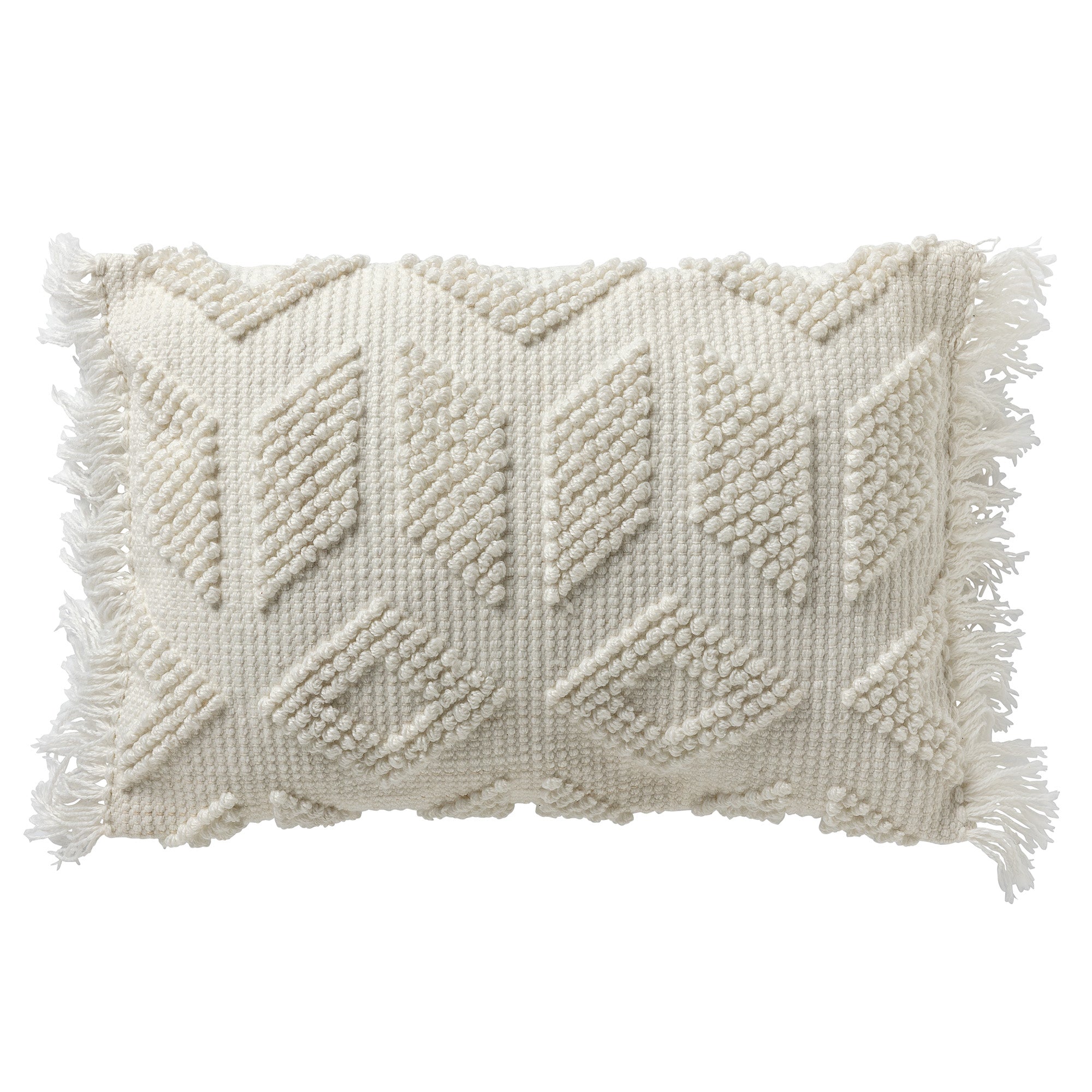 ODIN - kussenhoes 40x60 cm - tufted patroon - duurzaam - Snow White -