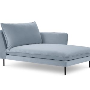 Cosmopolitan Design rechter chaise longue Vienna flueel, lichtblauw – Cosmopolitan Design rechter chaise longue Vienna flueel, lichtblauw –