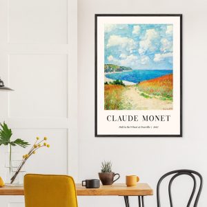 Artfulprints Poster Claude Monet – Path in the weath at Pourville – 70 Artfulprints Poster Claude Monet – Path in the weath at Pourville – 70