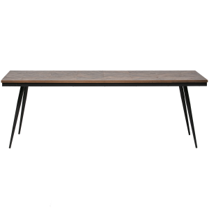 WOOOD eettafel Rhombic – Hout/Metaal – Naturel – 76x220x90 WOOOD eettafel Rhombic – Hout/Metaal – Naturel – 76x220x90