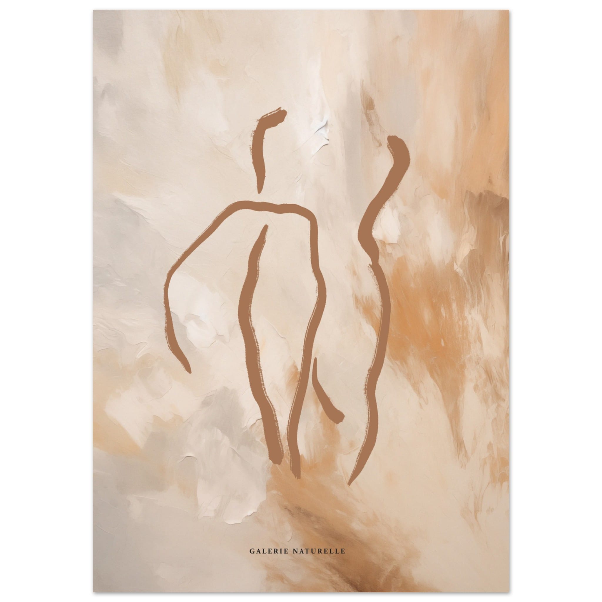 Artfulprints Abstract - Golden touch 3 poster 50x70 cm
