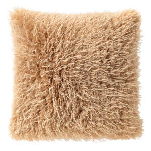 DANO – kussenhoes 45×45 cm – imitatiebont – beige DANO – kussenhoes 45×45 cm – imitatiebont – beige