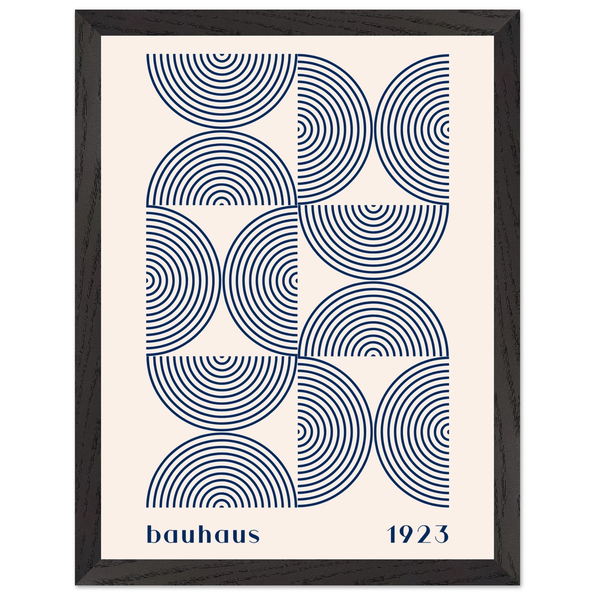 Artfulprints Poster met Lijst Bauhaus - Twisted arches 1923 - 30x40 cm