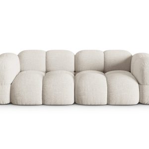 Cosmopolitan Design Bank Loretto 4-zits, structurele stof beige – 100x Cosmopolitan Design Bank Loretto 4-zits, structurele stof beige – 100x