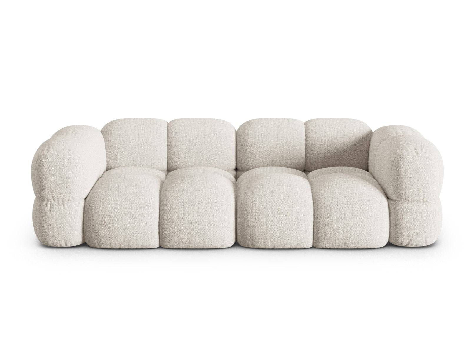 Cosmopolitan Design Bank Loretto 4-zits, structurele stof beige - 100x