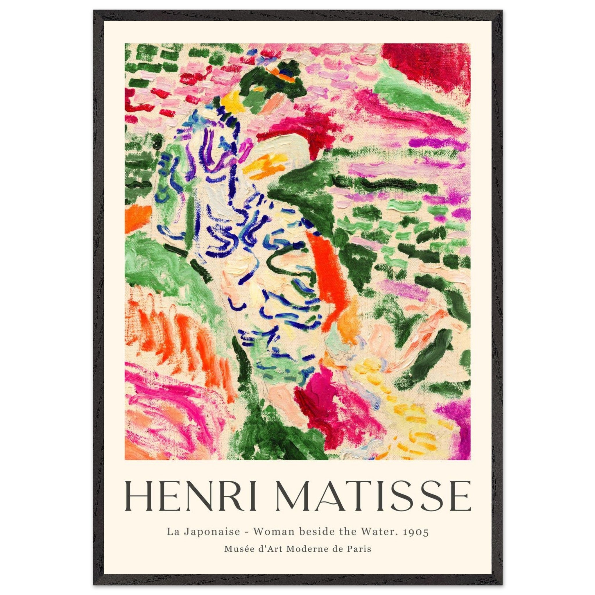 Artfulprints Poster met Lijst Matisse - La japonaise 1905 - 70x100 cm