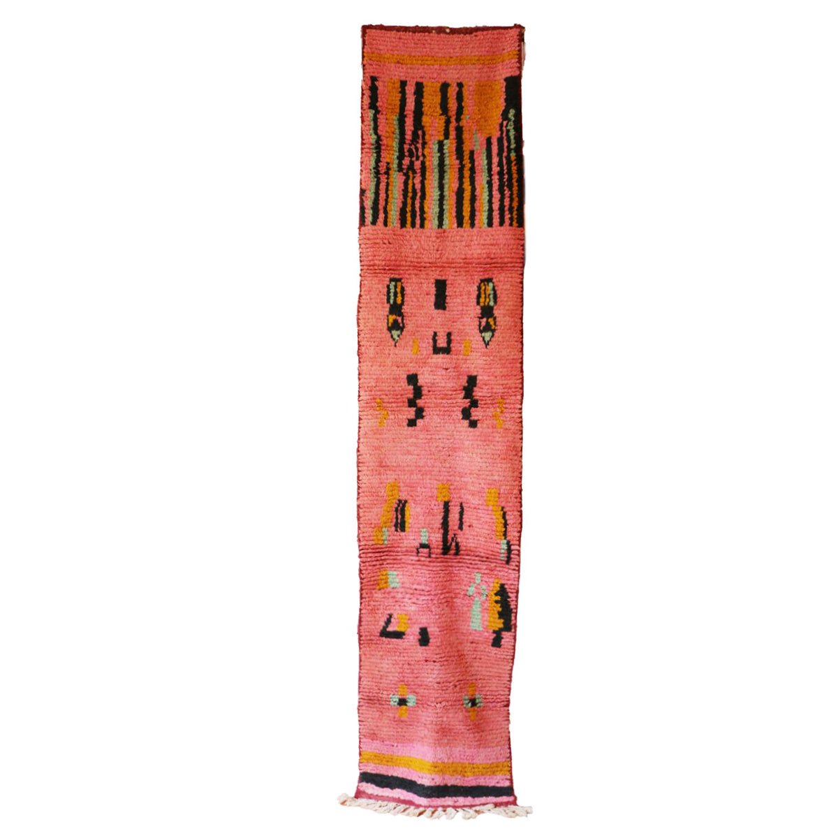 AFK Living vloerkleed Berber - handgemaakt - Wol - 69 x 338 cm