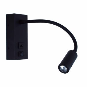 Artdelight wandlamp Easy – 1 lichts – 30 x 14 cm – zwart Artdelight wandlamp Easy – 1 lichts – 30 x 14 cm – zwart