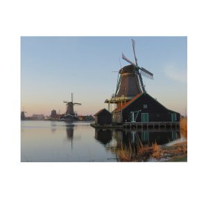 Art for the Home Buitencanvas Nederlandse Molens aan het water Art for the Home Buitencanvas Nederlandse Molens aan het water