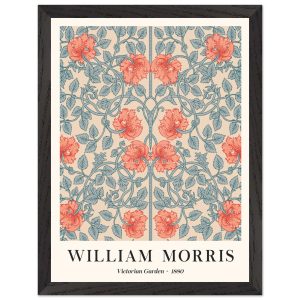 Artfulprints Poster met Lijst William Morris – Victorian garden 1880 – Artfulprints Poster met Lijst William Morris – Victorian garden 1880 –