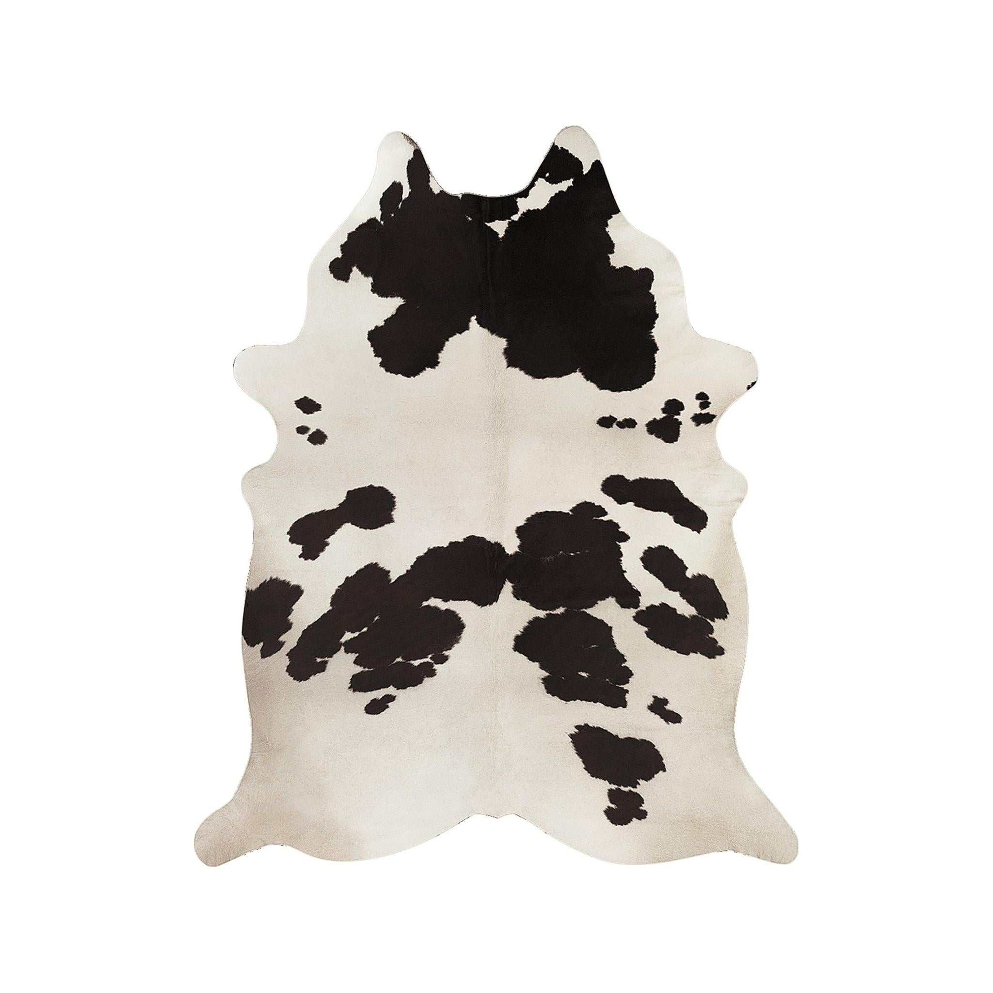 AFK Living vloerkleed Georgia - dierenhuid-effect - zwart - 155 x 190