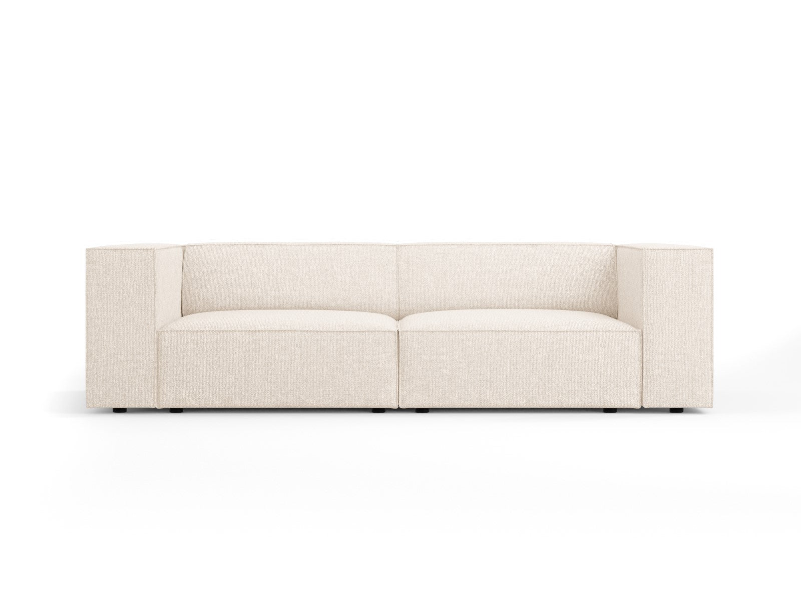 Cosmopolitan Design Bank Arendal 3-zits, chenille, lichtbeige - 102x20