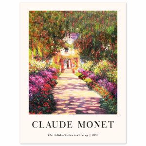 Artfulprints Poster Claude Monet – The artist's garden in Giverny II – Artfulprints Poster Claude Monet – The artist's garden in Giverny II –