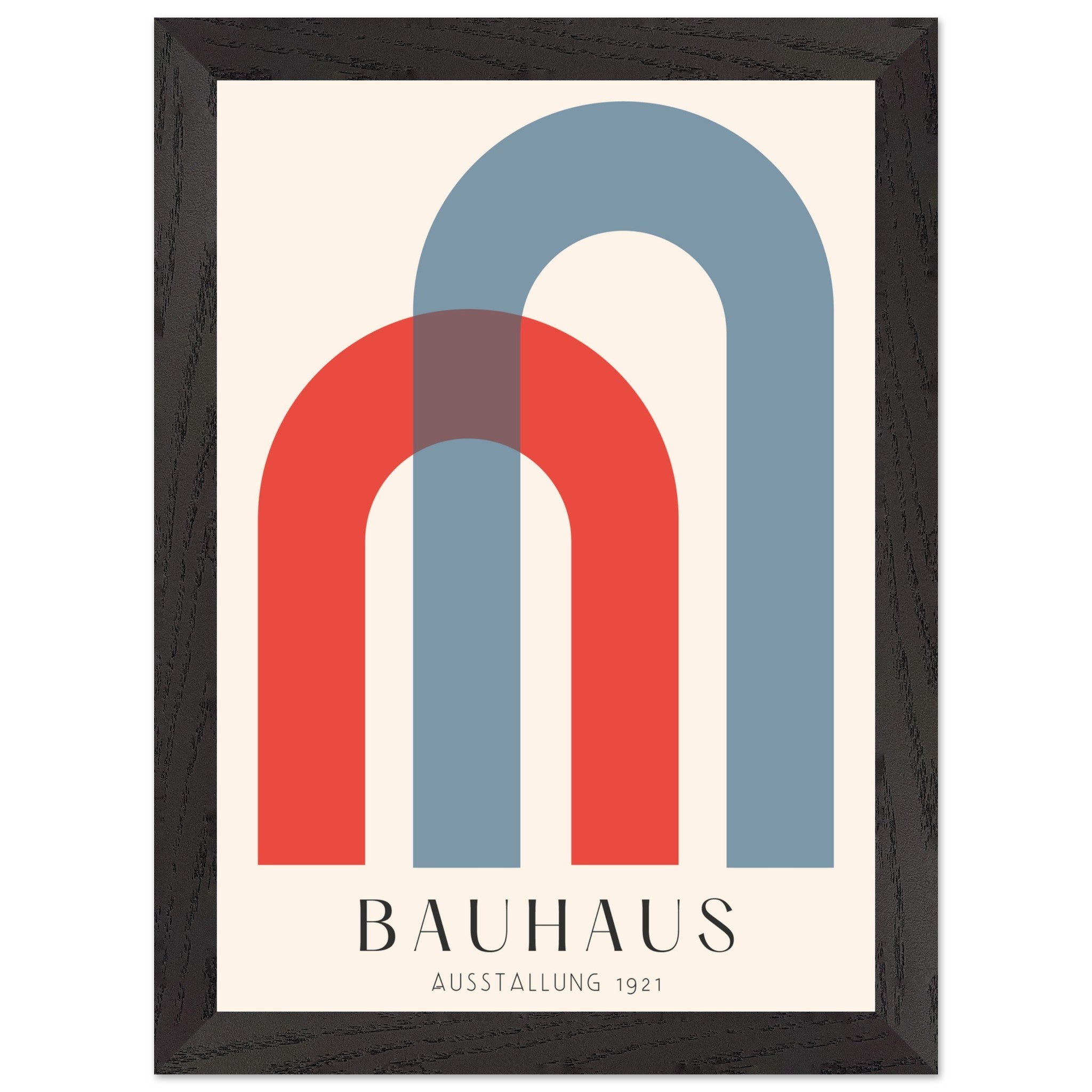 Artfulprints Poster met Lijst Bauhaus - Ausstellung 1921 - A4 21x29.7
