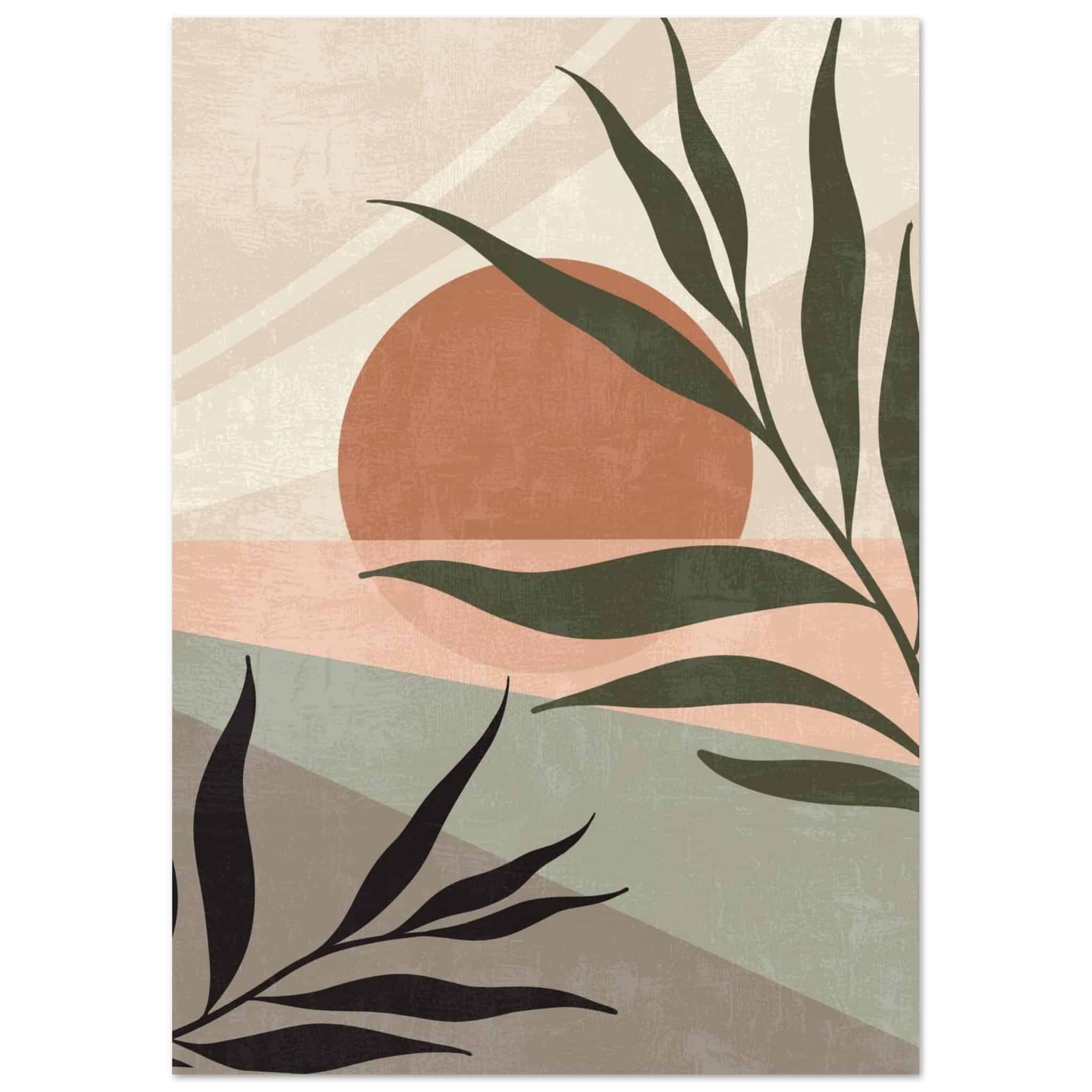 Artfulprints Poster Boho – Earth tones - A4 21x29.7 cm - beige
