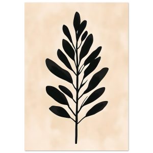 Artfulprints Poster Boho – Bold leaf – 70×100 cm – beige Artfulprints Poster Boho – Bold leaf – 70×100 cm – beige