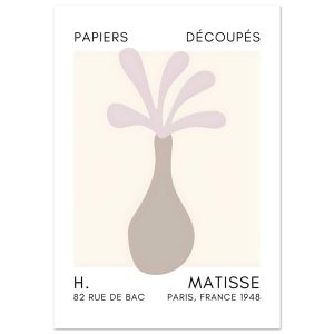 Artfulprints Poster Matisse – Ocean flower grey – A4 21×29.7 cm – Grij Artfulprints Poster Matisse – Ocean flower grey – A4 21×29.7 cm – Grij