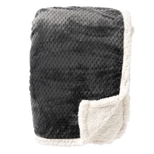 CODY – plaid 150×200 cm – sherpa fleece deken – honingraatpatroon – Ch CODY – plaid 150×200 cm – sherpa fleece deken – honingraatpatroon – Ch