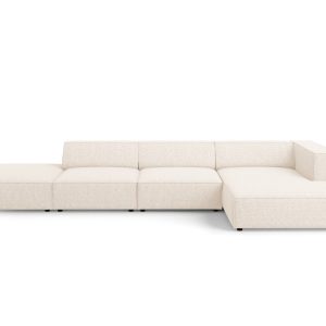 Cosmopolitan Design rechter hoekbank Arendal 5-zits, chenille, lichtbe Cosmopolitan Design rechter hoekbank Arendal 5-zits, chenille, lichtbe