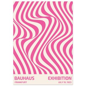 Artfulprints Poster Bauhaus – Exhibition Frankfurt pink – 50×70 cm – R Artfulprints Poster Bauhaus – Exhibition Frankfurt pink – 50×70 cm – R